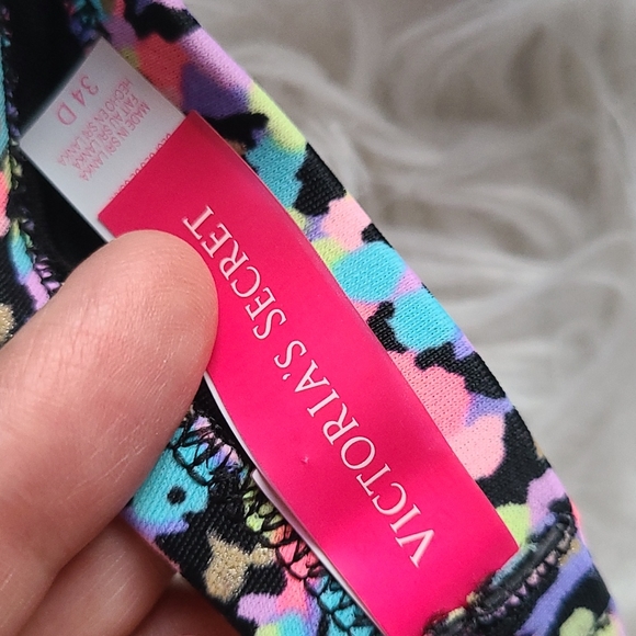 Victoria's Secret Rainbow Strapless Bikini Top 34D - Picture 3 of 5